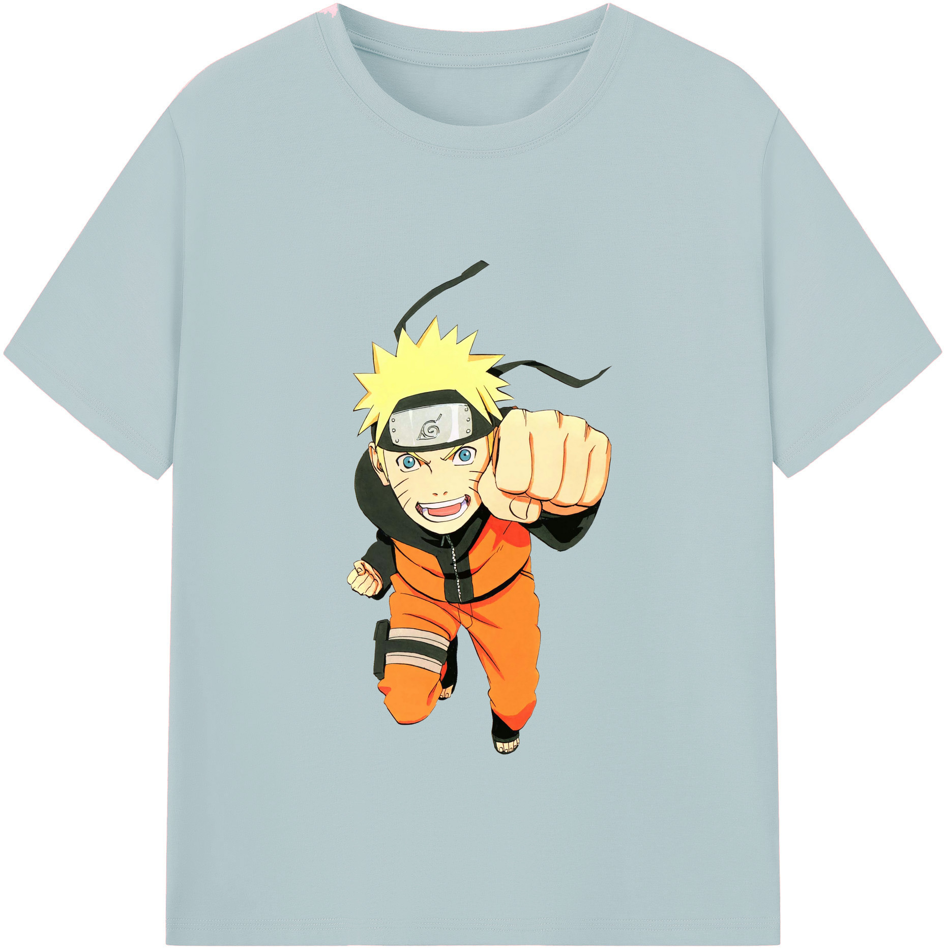 （画像用） NARUTO -ナルト- うずまき ナルト Uzumaki Naruto 綿100％半袖Tシャツ（フロントプリント）